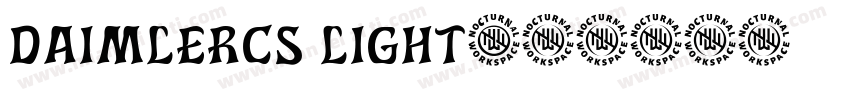daimlerCS light字体转换
